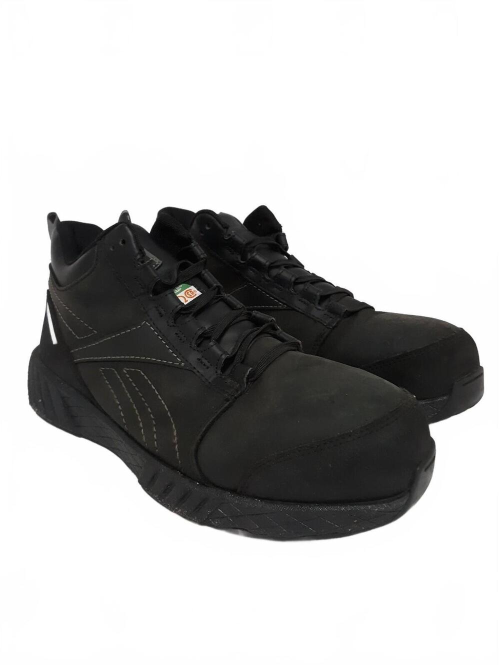 Reebok IB1081 Men Work Shoes 11 W Wide Composite Toe Fusion Formidable Black ESR